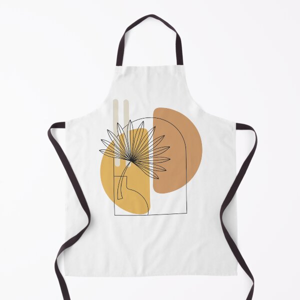 Item preview, Abstract Boho Palm Leaf Art Mid Century Terracotta Arch Print designed and sold by DoodleIntricate.
