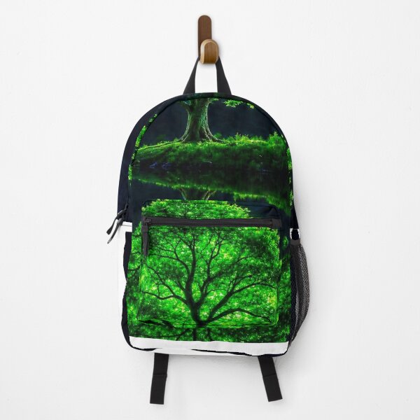 Item preview, Glowing Green Tree Reflection at Night designed and sold by Mr besho.