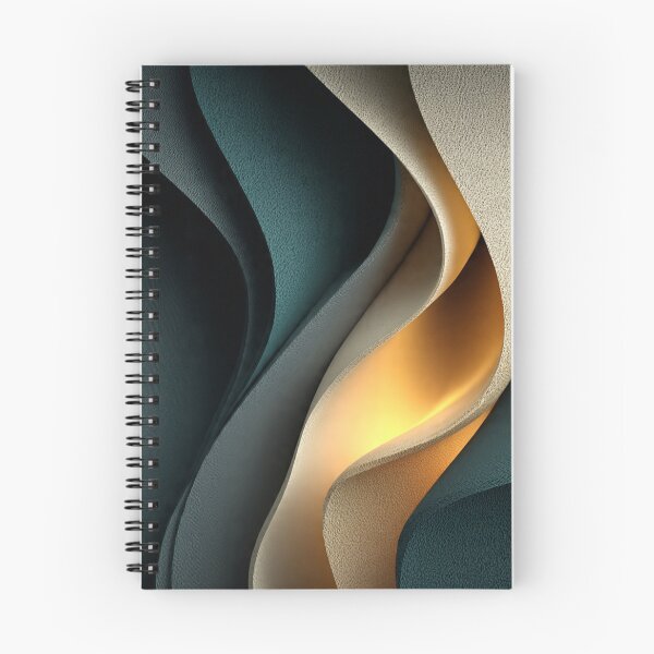 Item preview, Abstract Curved Layers With Warm Glowing Light designed and sold by Aliforall.