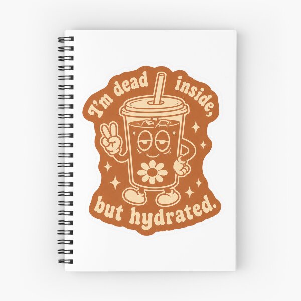 Item preview, Dead Inside But Hydrated | Funny Retro Iced Coffee Cup Meme designed and sold by Vision Crafted.