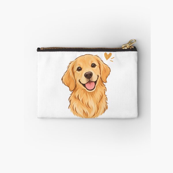 Item preview, golden retriever with a small heart designed and sold by Isliath.