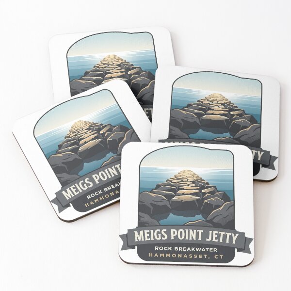 Item preview, Meigs Point Rock Jetty Hammonasset State Park Sticker designed and sold by DetourDgn.