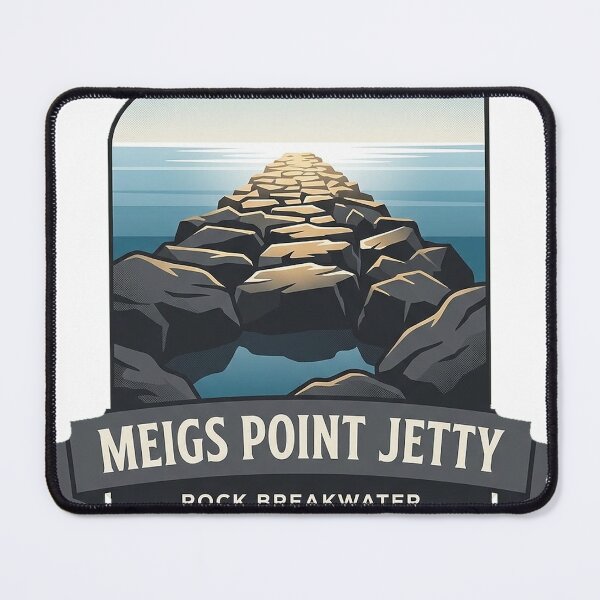 Item preview, Meigs Point Rock Jetty Hammonasset State Park Sticker designed and sold by DetourDgn.
