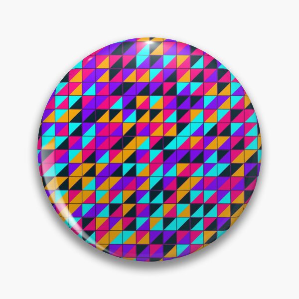 Item preview, Retro 80s Neon Triangle Grid Geometric Mosaic Seamless Pattern designed and sold by KungPowUnicorn.