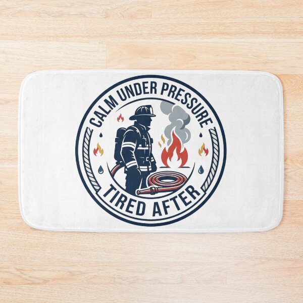 Item preview, Calm Under Pressure Tired After Funny Firefighter Design designed and sold by KreatoLab.