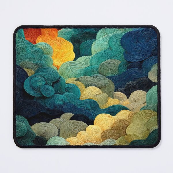 Item preview, Swirling Yarn Clouds With Flame Like Pattern designed and sold by Aliforall.
