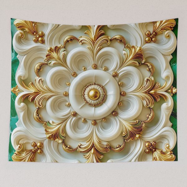 Item preview, Imperial Baroque Emerald and Gold Medallion designed and sold by Vicky Brago-Mitchell®.