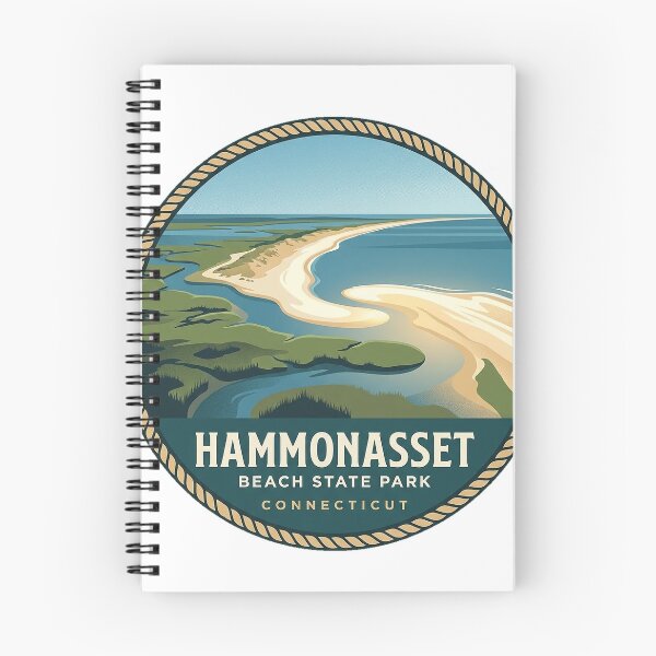 Item preview, Hammonasset Beach State Park Connecticut Aerial View Sticker designed and sold by DetourDgn.