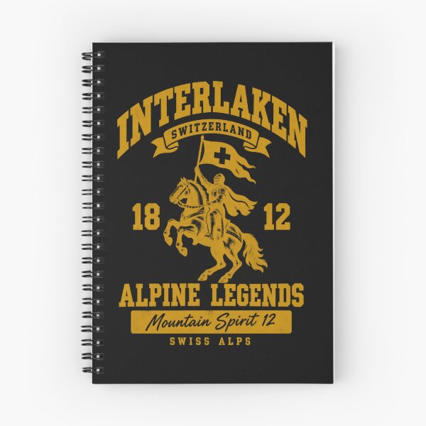 Item preview, Interlaken Switzerland Knight Alpine Legends Vintage Varsity Design designed and sold by Yellowriversss.