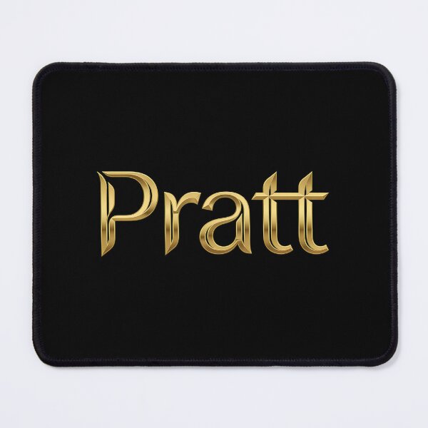 Item preview, Bold Yellow Pratt Wordmark designed and sold by Goodimoodshop.