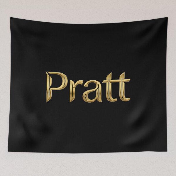 Item preview, Bold Yellow Pratt Wordmark designed and sold by Goodimoodshop.