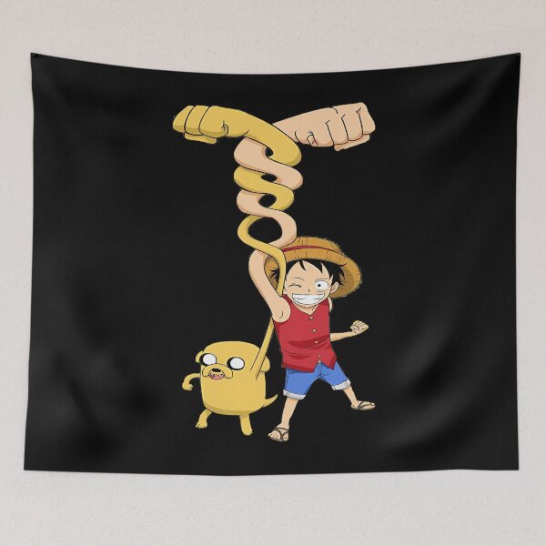 Item preview, Monkey D. Luffy OnePiece and Jake the Dog Adventure Time designed and sold by DovieSchmidt.