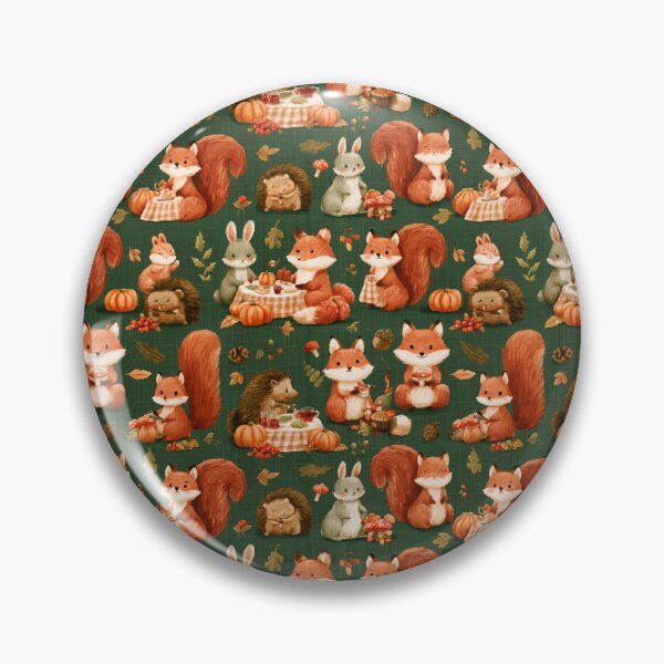 Item preview, Cute Woodland Fall Animals Tea Party designed and sold by NicolasGlowArt.