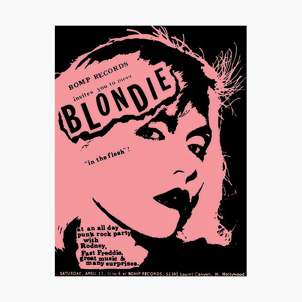 Item preview, Blondie Debbie Harry Punk Rock Retro Vintage designed and sold by miwikiw.