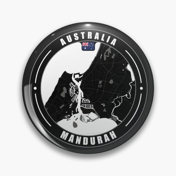 Item preview, Mandurah Australia City Map  designed and sold by Thistle-TShop.