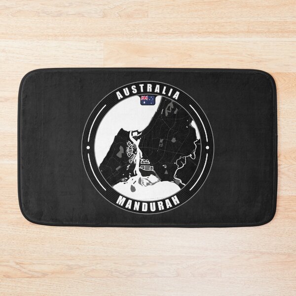 Item preview, Mandurah Australia City Map  designed and sold by Thistle-TShop.