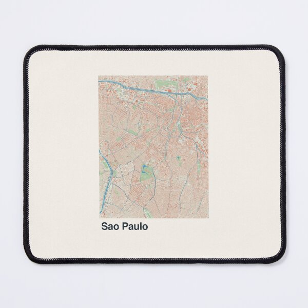 Item preview, Sao Paulo Minimalistic Map Art designed and sold by MapsNerd.