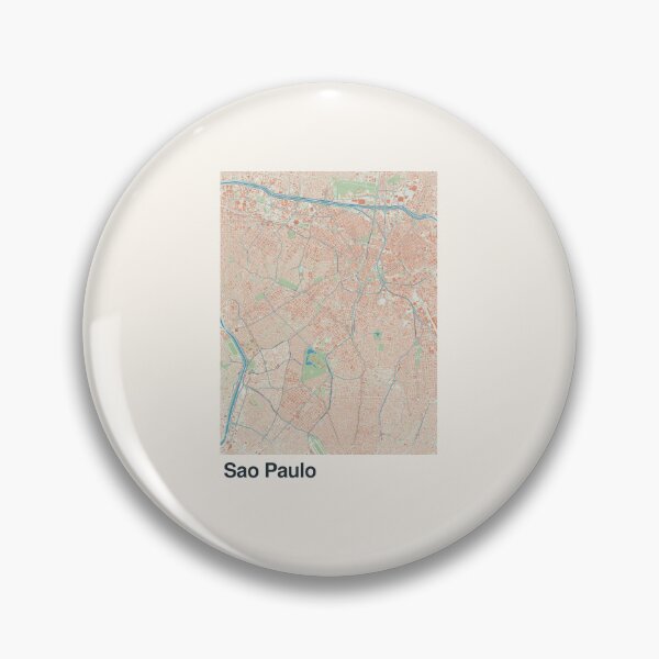 Item preview, Sao Paulo Minimalistic Map Art designed and sold by MapsNerd.