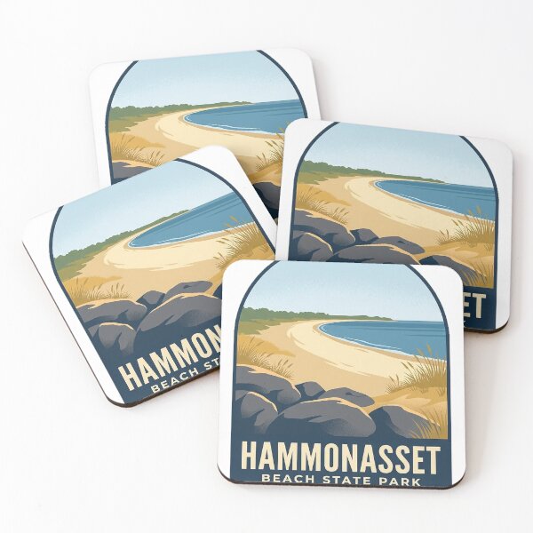 Item preview, Hammonasset Beach State Park Connecticut Vintage Travel Badge Sticker designed and sold by DetourDgn.