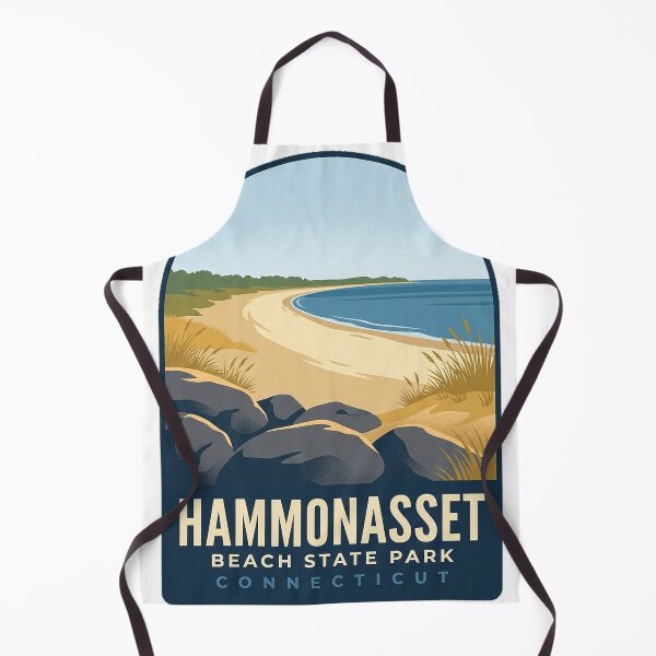 Item preview, Hammonasset Beach State Park Connecticut Vintage Travel Badge Sticker designed and sold by DetourDgn.