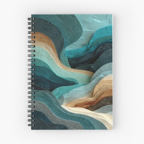 Item preview, Rough Abstract Waves With Sand And Ocean Tones designed and sold by Aliforall.