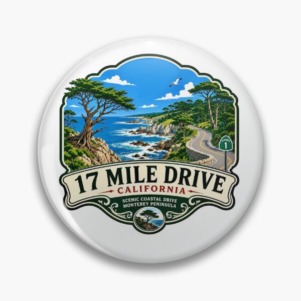 Item preview, 17 Mile Drive, California - Historic Coastal Route designed and sold by Myra365Art.