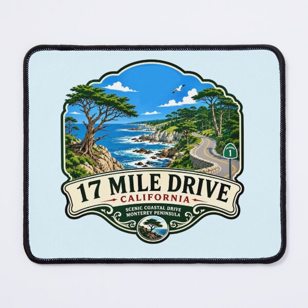 Item preview, 17 Mile Drive, California - Historic Coastal Route designed and sold by Myra365Art.