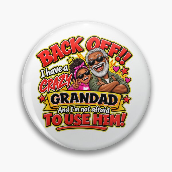Item preview, Funny Crazy Grandad & Granddaughter Gift – Back Off Grandad designed and sold by mygiftideas.