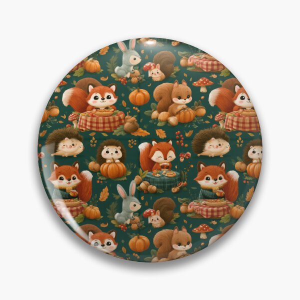 Item preview, Cute Woodland Animals Autumn Fall Harvest designed and sold by NicolasGlowArt.