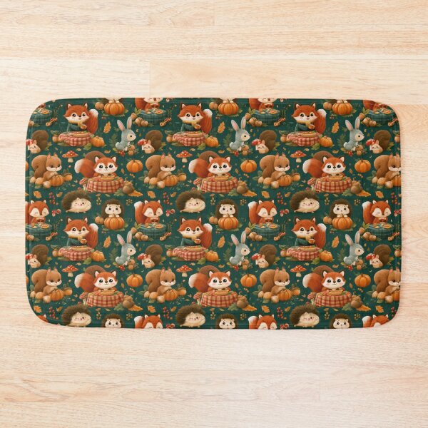 Item preview, Cute Woodland Animals Autumn Fall Harvest designed and sold by NicolasGlowArt.