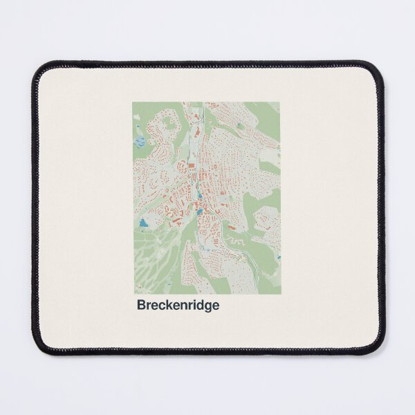 Item preview, Breckenridge Minimalistic Map Art designed and sold by MapsNerd.