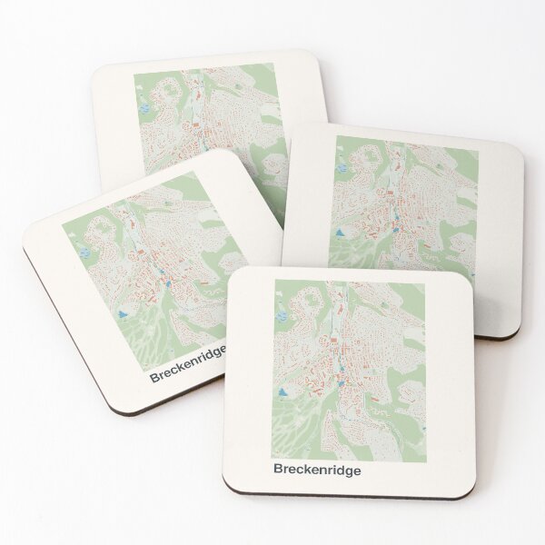 Item preview, Breckenridge Minimalistic Map Art designed and sold by MapsNerd.