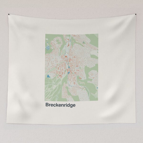 Item preview, Breckenridge Minimalistic Map Art designed and sold by MapsNerd.