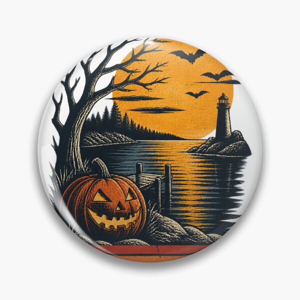 Item preview, Vintage Lake Ontario Halloween Scenic Design with Classic Autumn Vibes designed and sold by JessElle05.