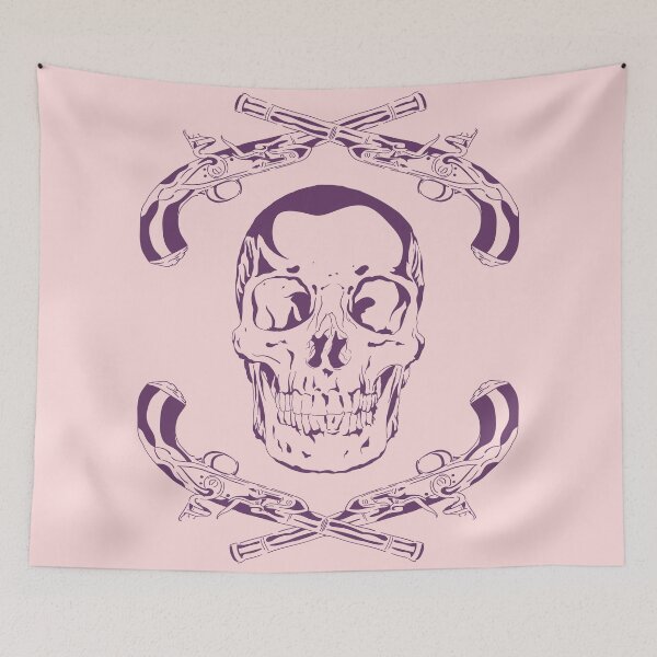 Item preview, Skull & Pistols | Vintage Outlaw Graphic | Gothic Tattoo Art designed and sold by Half Mess.