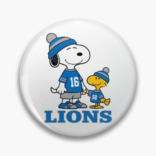 Item preview, Snoopy & Woodstock Detroit Lions Football Retro F203 designed and sold by GLUVY-THEME.