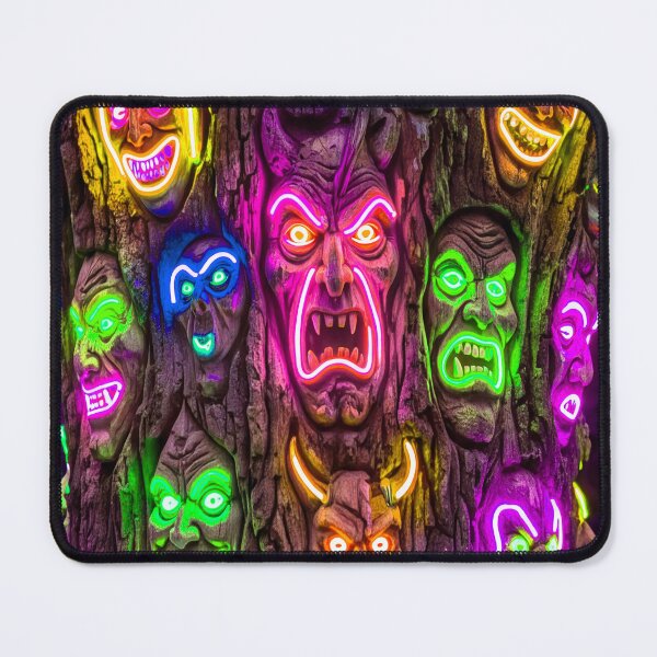 Item preview, NEON MASKED TREE designed and sold by NOIMION DIGITAL ART.