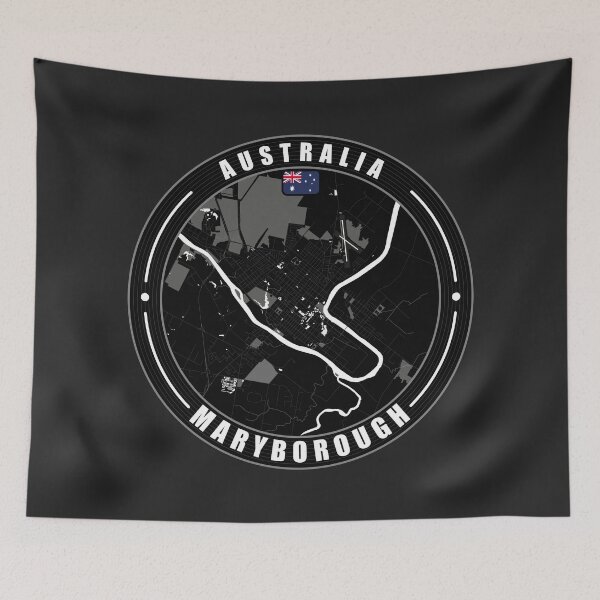 Item preview, Maryborough Australia City Map  designed and sold by Thistle-TShop.