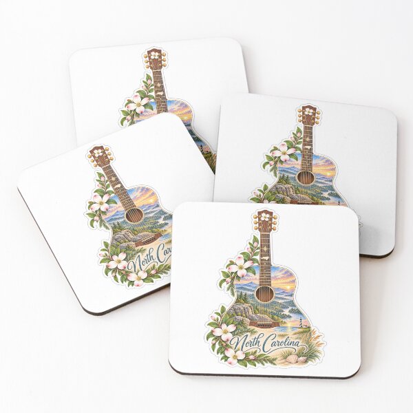 Item preview, North Carolina Mountains to Coast  Guitar designed and sold by Whimspired By Paxx.
