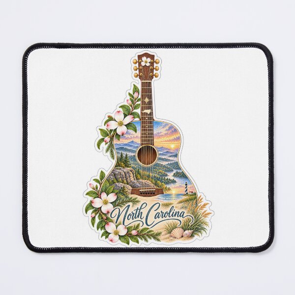 Item preview, North Carolina Mountains to Coast  Guitar designed and sold by Whimspired By Paxx.