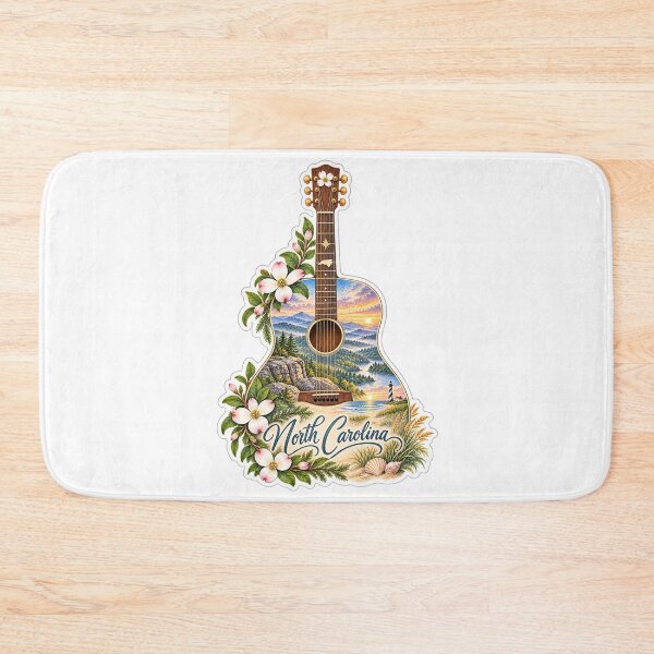 Item preview, North Carolina Mountains to Coast  Guitar designed and sold by Whimspired By Paxx.