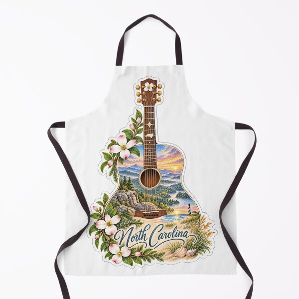Item preview, North Carolina Mountains to Coast  Guitar designed and sold by Whimspired By Paxx.