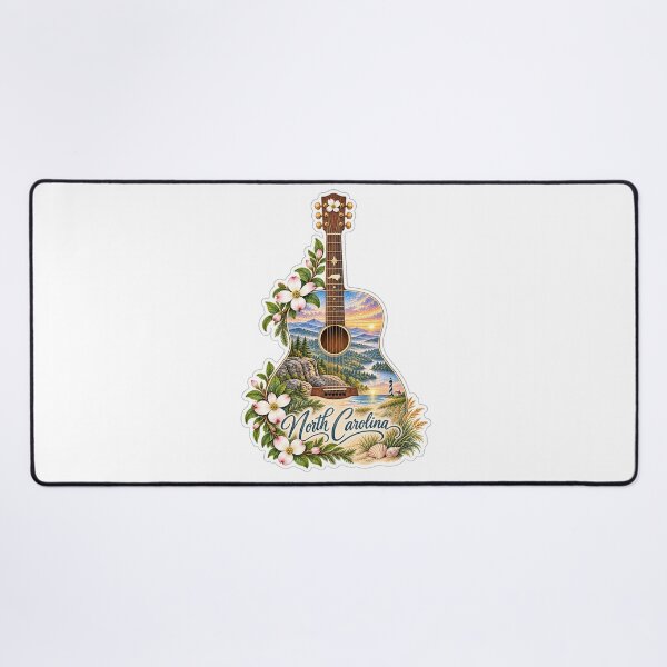 Item preview, North Carolina Mountains to Coast  Guitar designed and sold by Whimspired By Paxx.
