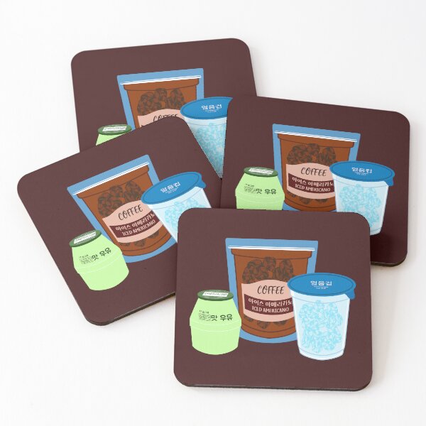 Item preview, Korean Melon Milk Americano Coffee Set designed and sold by Rin_Art.