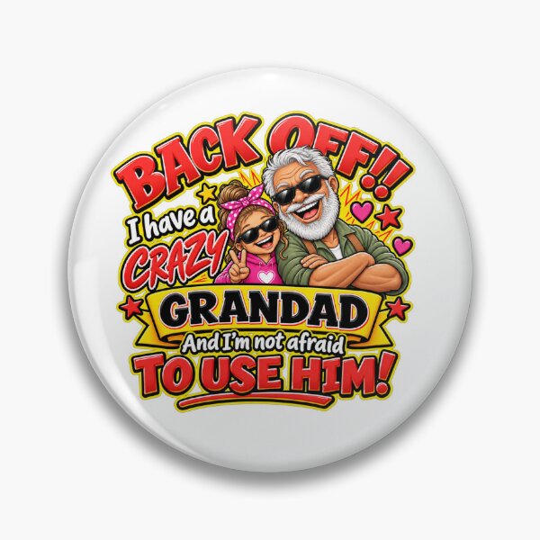 Item preview, Funny Crazy Grandad & Granddaughter Gift – Back Off Grandad designed and sold by mygiftideas.