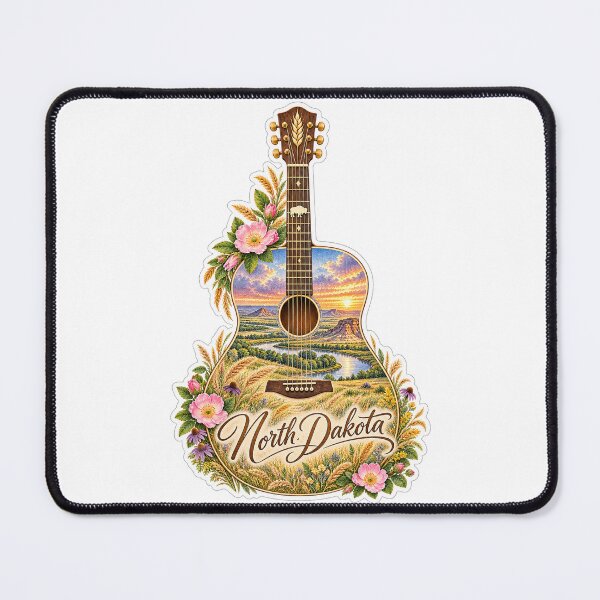 Item preview, North Dakota Prairie and Badlands Guitar designed and sold by Whimspired By Paxx.