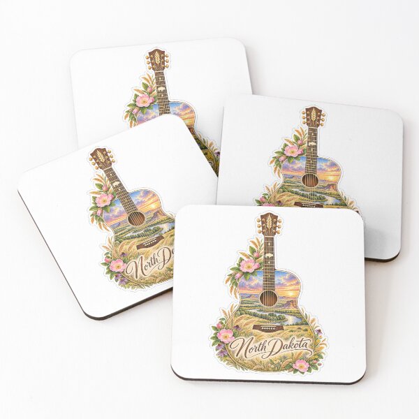 Item preview, North Dakota Prairie and Badlands Guitar designed and sold by Whimspired By Paxx.