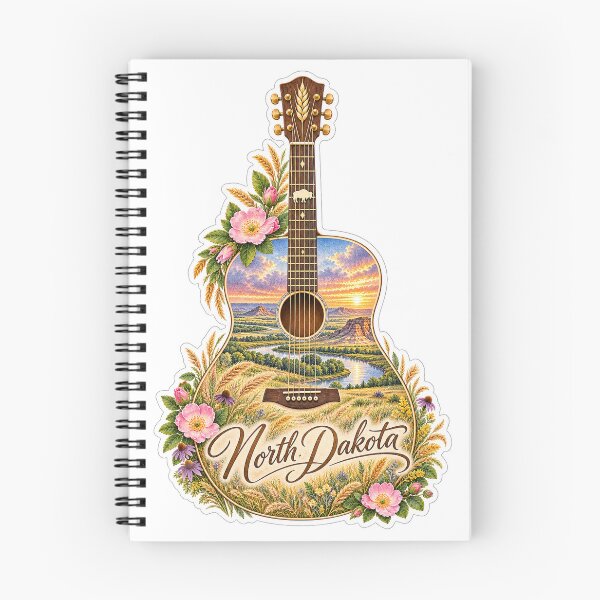 Item preview, North Dakota Prairie and Badlands Guitar designed and sold by Whimspired By Paxx.