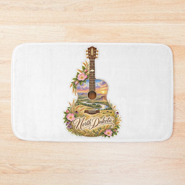Item preview, North Dakota Prairie and Badlands Guitar designed and sold by Whimspired By Paxx.