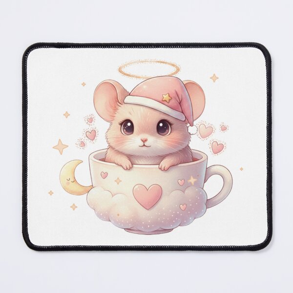 Item preview, Angel mice in a dream cup – delicate & heavenly” designed and sold by Herzbaumatelier.